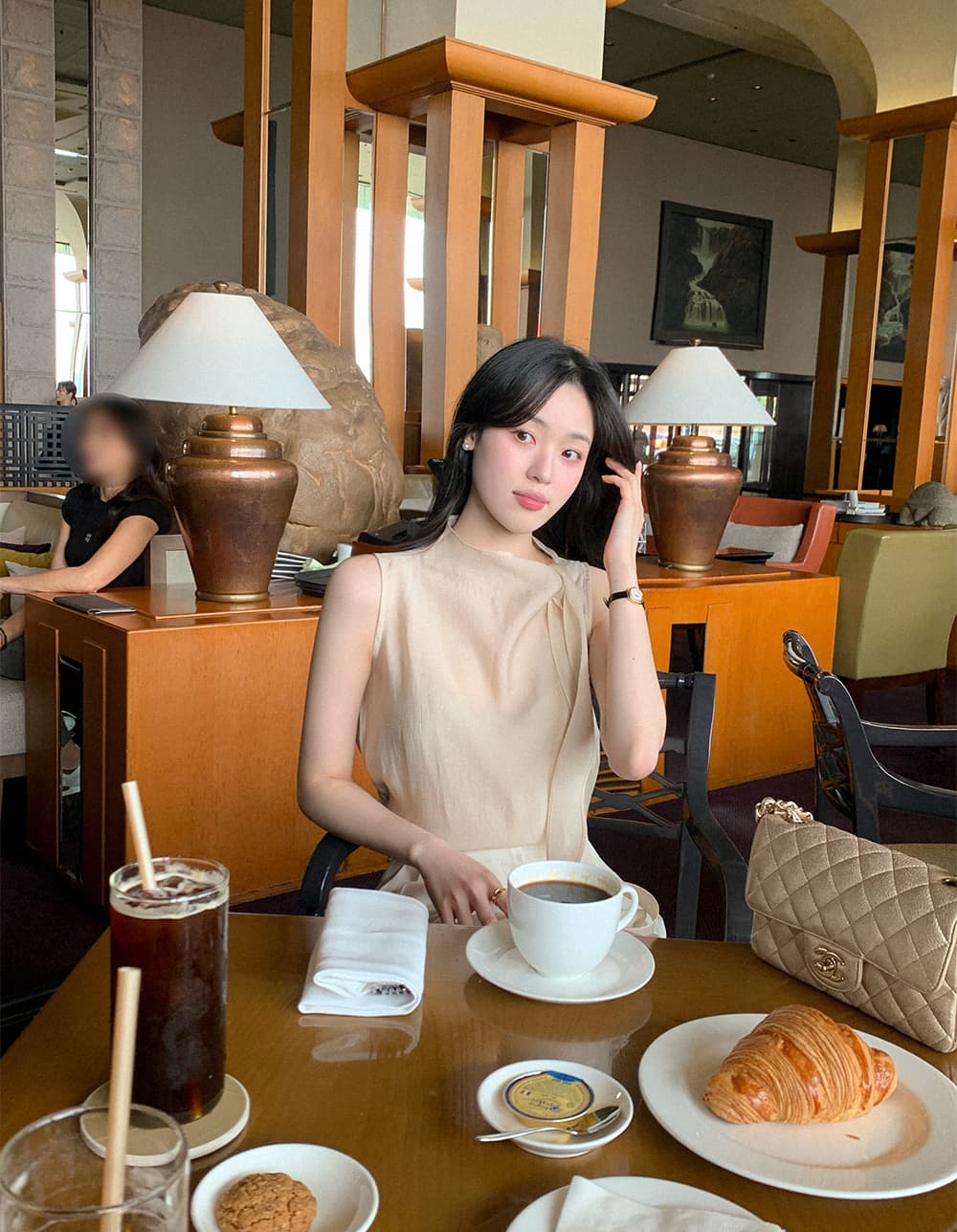 크기 있음 업데이트 한 부서 반하이넥 리본 디자인 센스 조끼 셔츠 우아함 품격 얇은 스타일 쉬폰 톱 상세 이미지 20