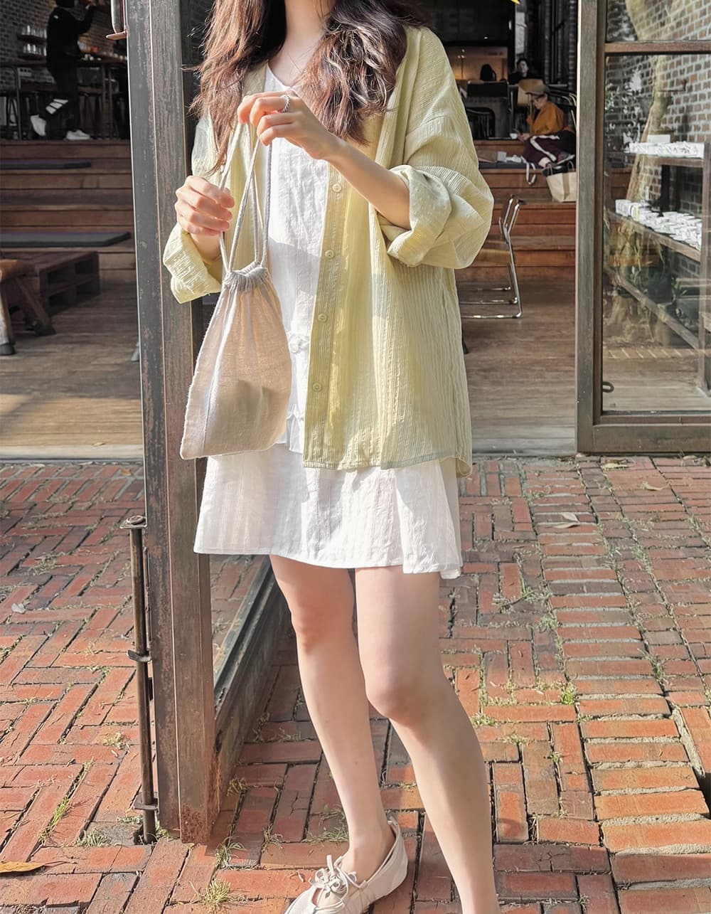 한 부서 귀여운 연령 감소 목이버섯 패치워크 치마 루즈핏 다용도 일상 달콤함 민소매 드레스 상세 이미지 10