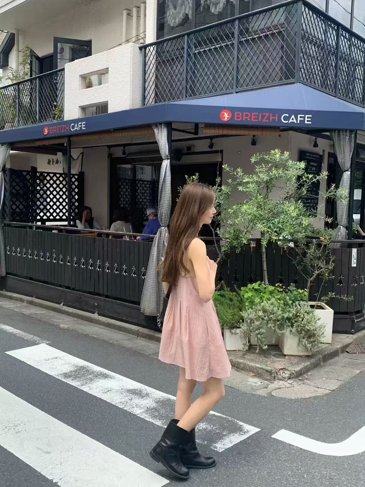 크기 있음 업데이트 한 부서 품격 단색 달콤한 차가운 다용도 슬립 여성 드레스 상세 이미지 5