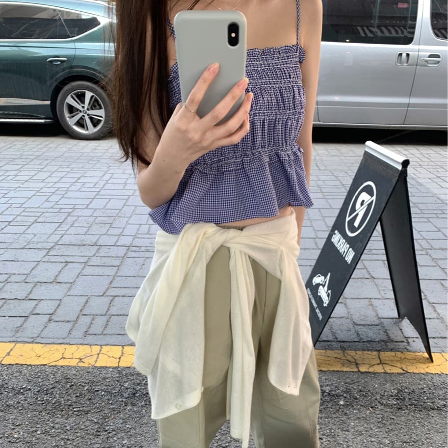 ins 보 주님 섹션 순수한 욕망 오프숄더 프릴 주름 튜브탑 캐미솔 휴가 바람 디자인 센스 맨위 이미지 5