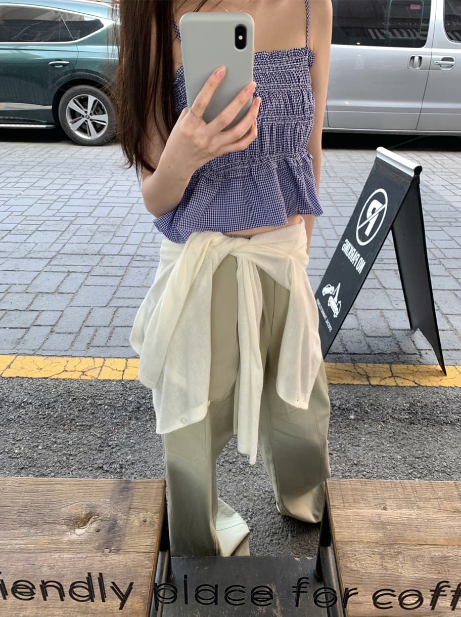 ins 보 주님 섹션 순수한 욕망 오프숄더 프릴 주름 튜브탑 캐미솔 휴가 바람 디자인 센스 맨위 상세 이미지 17