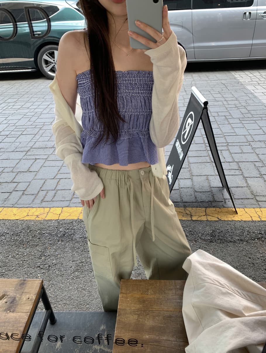 ins 보 주님 섹션 순수한 욕망 오프숄더 프릴 주름 튜브탑 캐미솔 휴가 바람 디자인 센스 맨위 상세 이미지 21