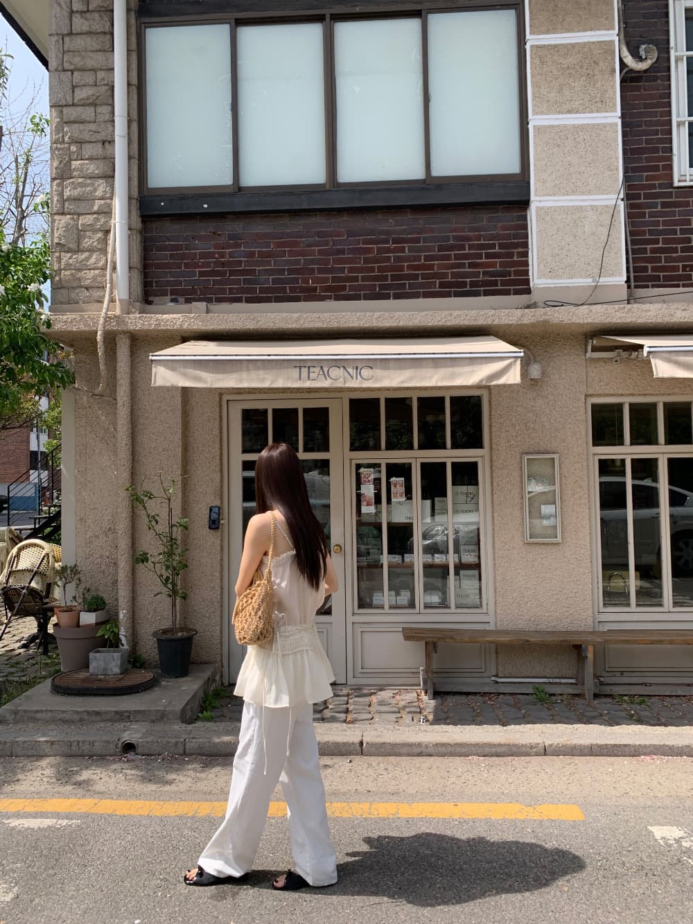 이슬 생각하기 같은 단락 라이 경기 서울 3 차원 주름 프릴 슬립 드레스 부드러운 도루 센스 마이크로 a 드레스 상세 이미지 6