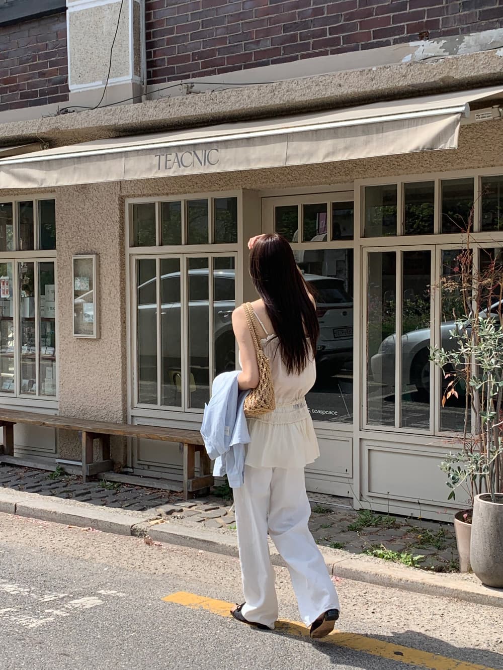 이슬 생각하기 같은 단락 라이 경기 서울 3 차원 주름 프릴 슬립 드레스 부드러운 도루 센스 마이크로 a 드레스 상세 이미지 8
