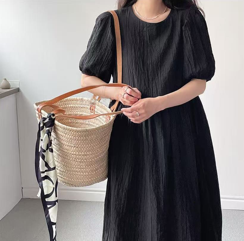 크기 있음 업데이트 한 부서 느긋한 바람 양성 및 음성 둘 착용 루즈핏 빅 사이즈 드레스 일상 다용도 여름 휴가 치마 상세 이미지 4