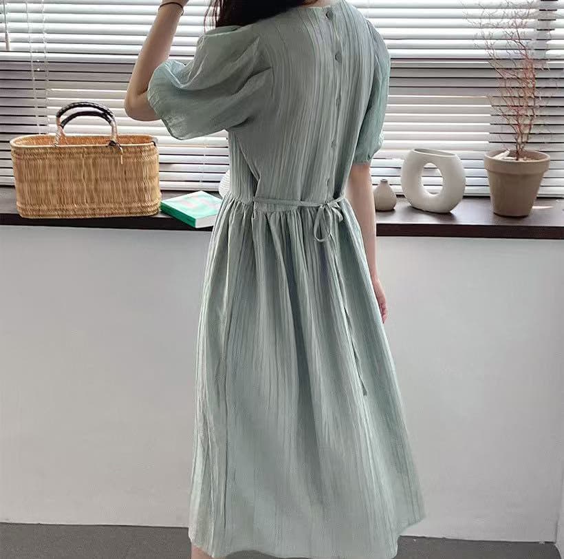 크기 있음 업데이트 한 부서 느긋한 바람 양성 및 음성 둘 착용 루즈핏 빅 사이즈 드레스 일상 다용도 여름 휴가 치마 상세 이미지 24