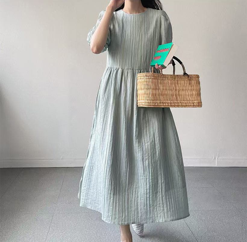 크기 있음 업데이트 한 부서 느긋한 바람 양성 및 음성 둘 착용 루즈핏 빅 사이즈 드레스 일상 다용도 여름 휴가 치마 상세 이미지 25