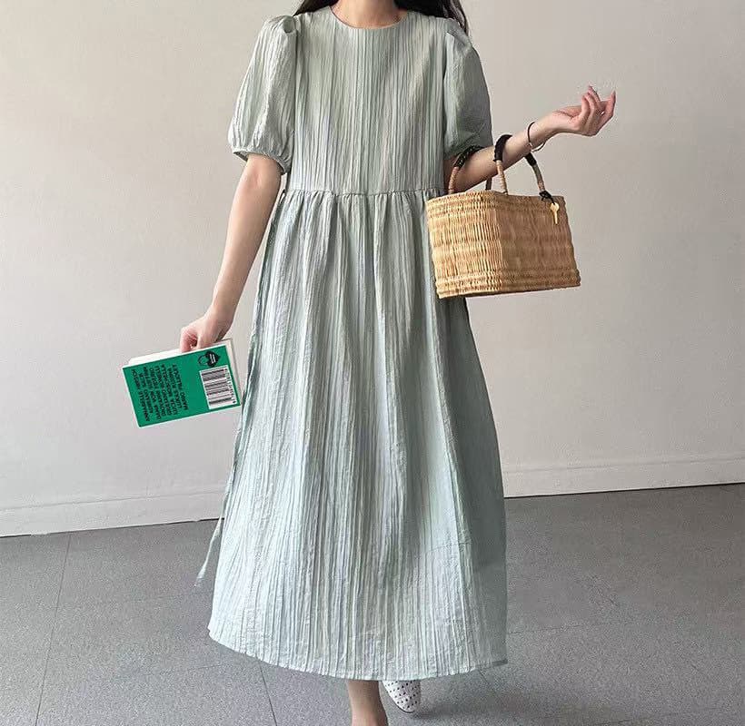 크기 있음 업데이트 한 부서 느긋한 바람 양성 및 음성 둘 착용 루즈핏 빅 사이즈 드레스 일상 다용도 여름 휴가 치마 상세 이미지 27