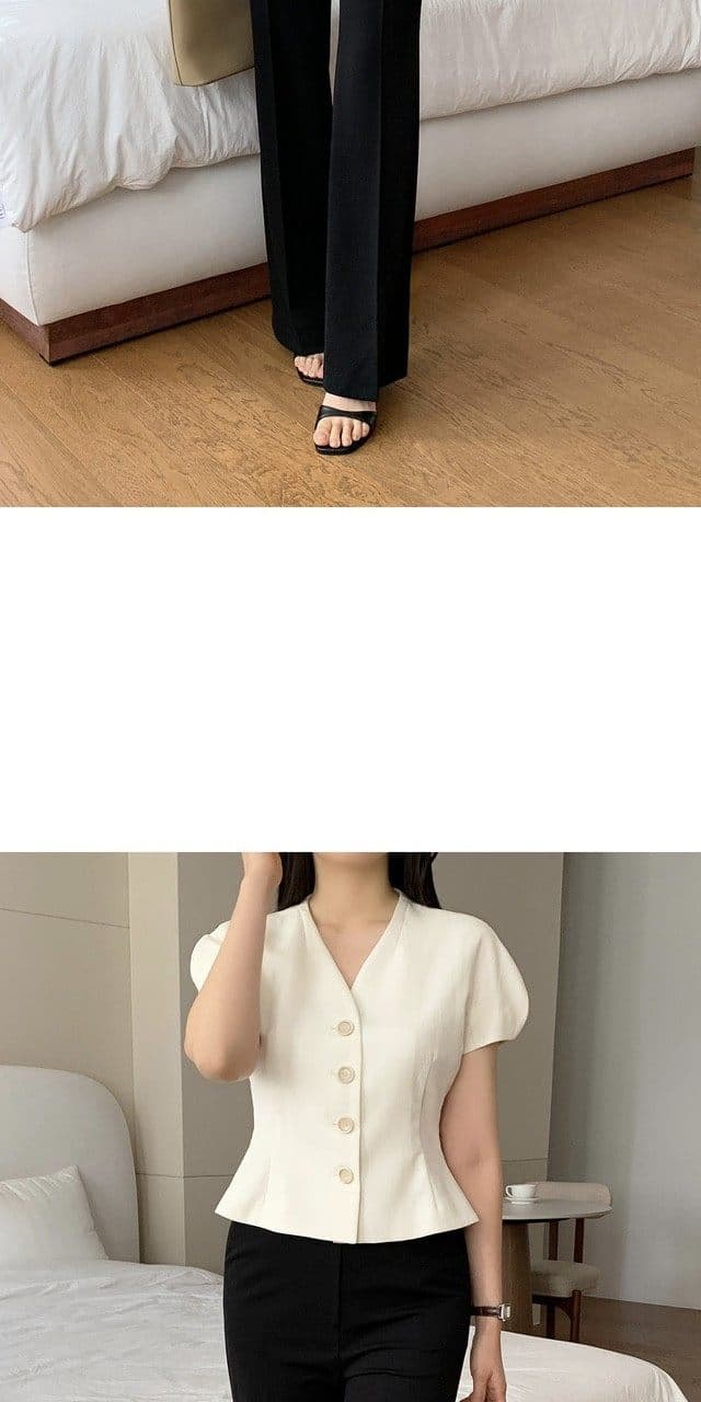 크기 있음 업데이트 한 부서 품격 우아함 작은 샤넬 스타일 V넥 싱글 줄 버튼 허리 수축 슬림해 보이는 쇼트 스타일 얇은 코트 여름 상세 이미지 6