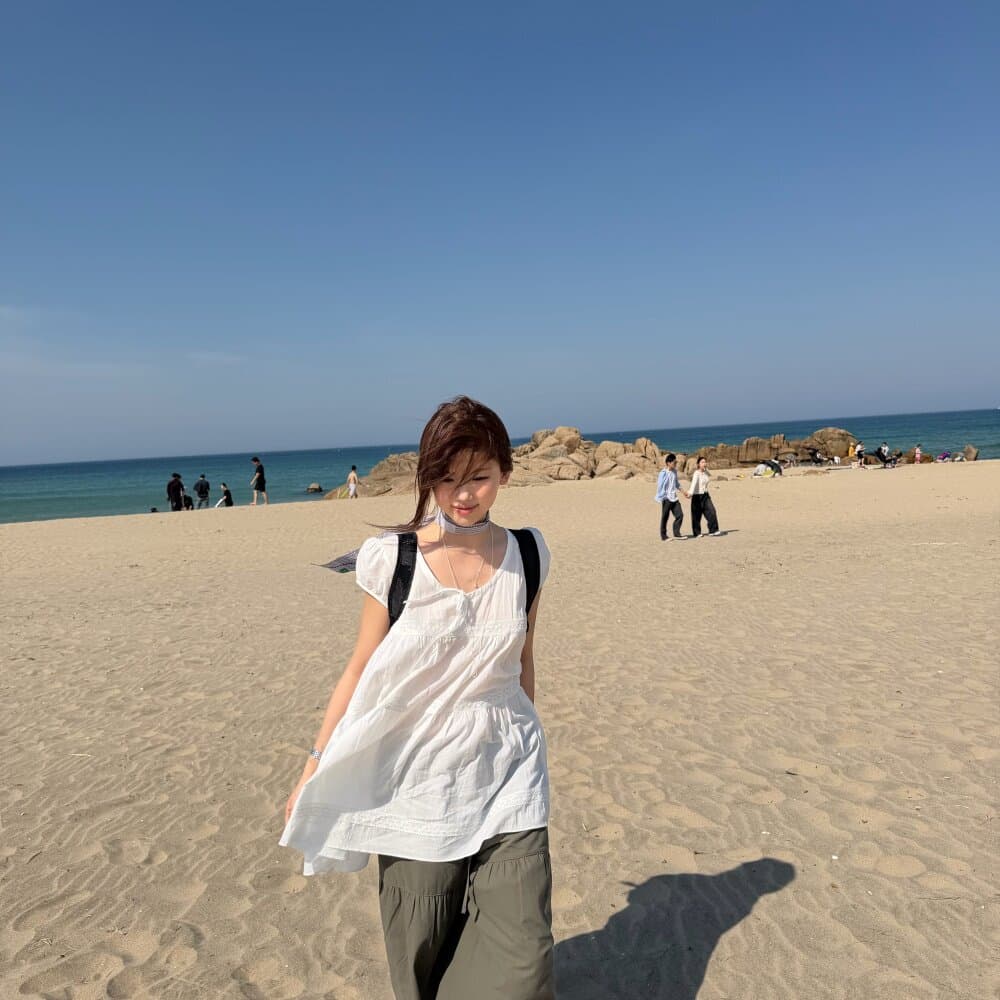 크기 있음 업데이트 한 부서 작은 대중 마이크로 ~을 통해 레이스 조각 다용도 신선함 레이스업 칼라 셔츠 드레스 드레스 상세 이미지 5