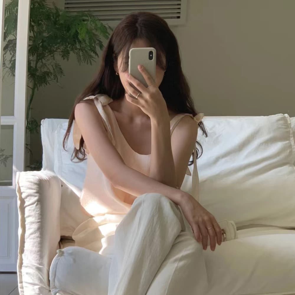크기 있음 업데이트 여름 차가운 센스 작은 청신 부드러운 나비 넥타이 통기성 조끼 작은 셔츠 3 색