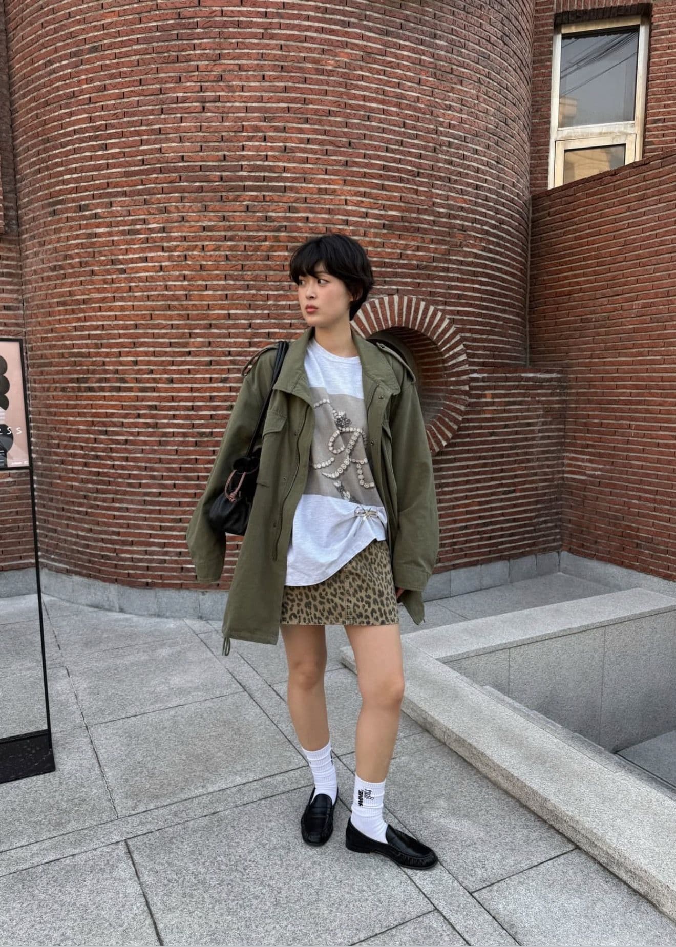 크기 있음 업데이트 한 부서 가을 겨울 기타 주머니 디자인 센스 녹색 워크웨어 바람막이 패션 3 차원 재킷 상세 이미지 50