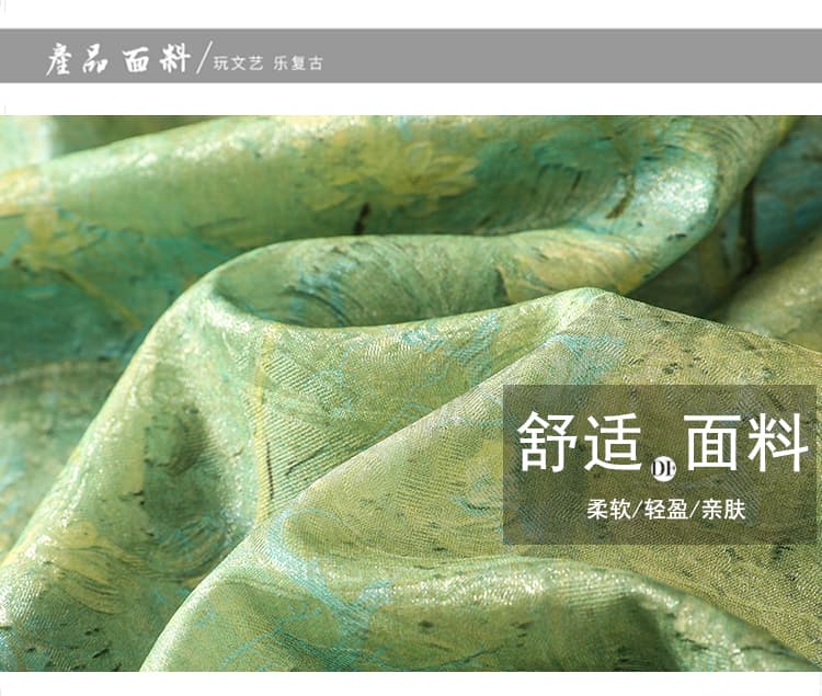 빛 국풍 유화 프린트 민소매 조끼 여성 2026 여름 페이크 레이어드 망사 루즈핏 프로 피부 통기성 맨위 상세 이미지 7