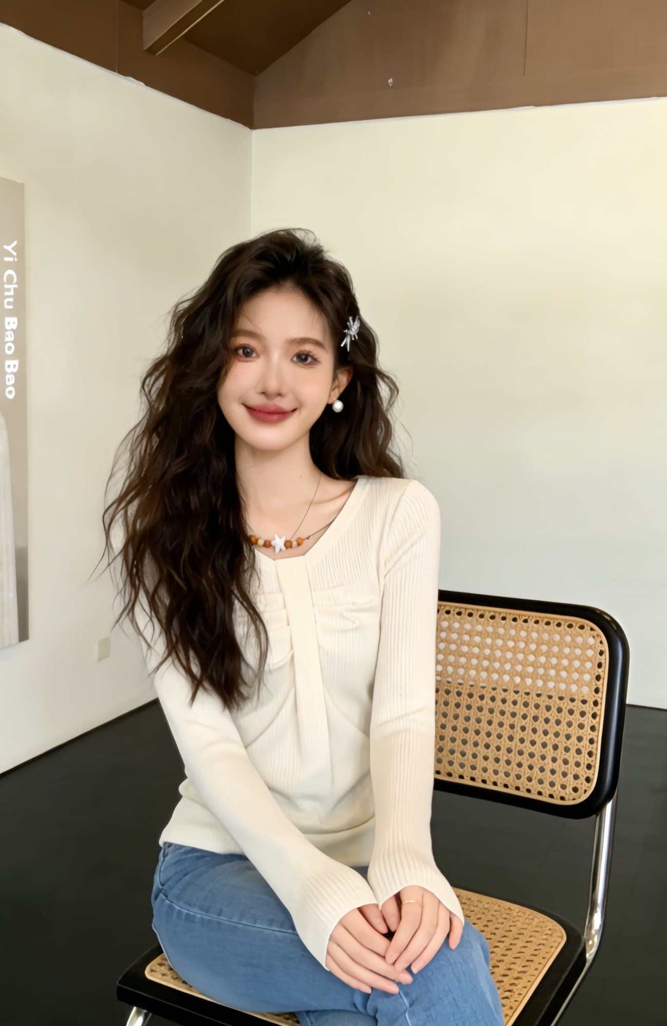 실사 빅 사이즈 2026 가을 의상 긴팔 두꺼운 보온 티셔츠 패션 연령 감소 슬림해 보이는 표지 고기 허리 수축 기본 셔츠 여성 상세 이미지 6