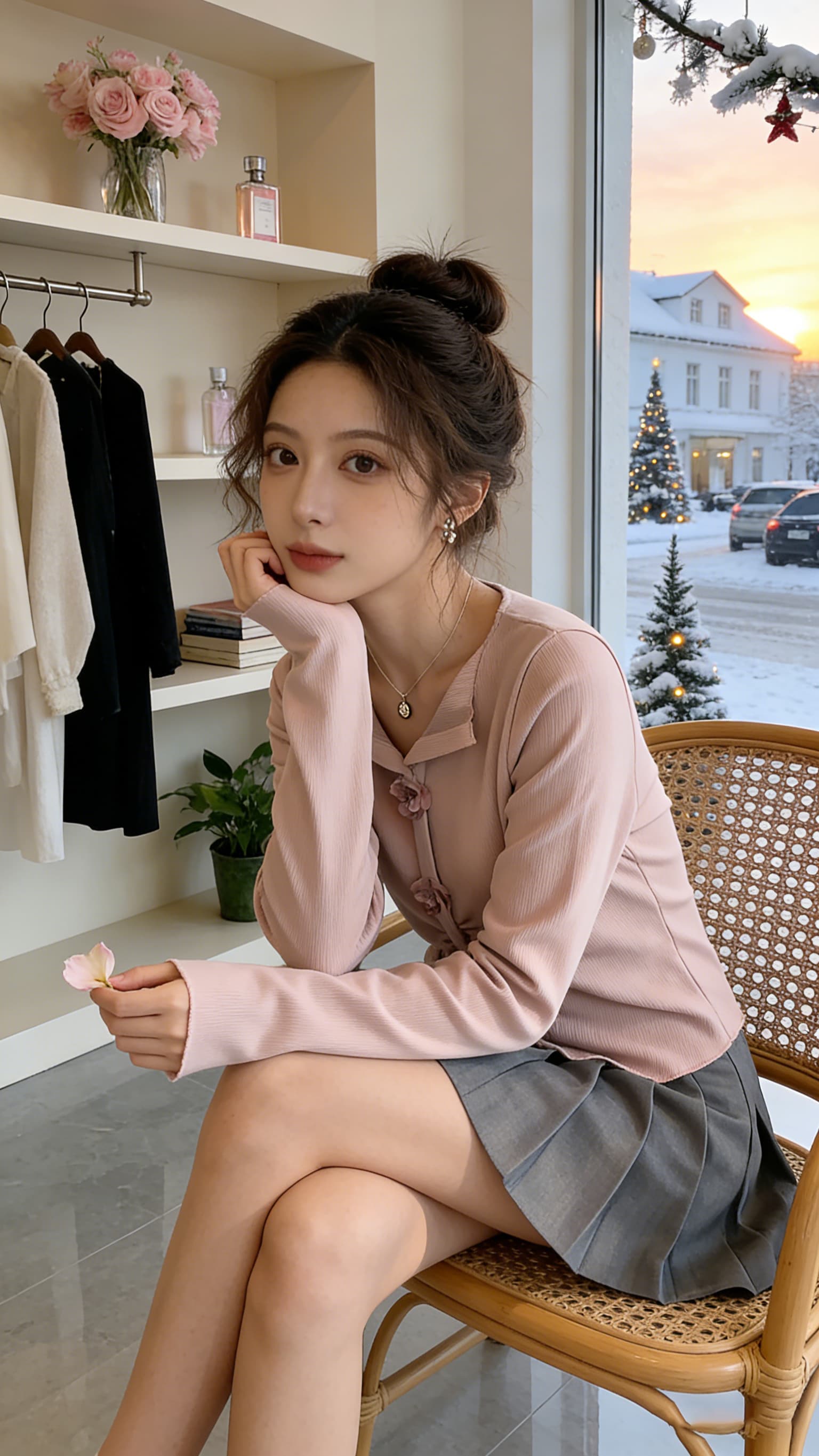 실사 2026 가을 의상 빅 사이즈 긴팔 두꺼운 보온 허리 수축 티셔츠 패션 슬림해 보이는 연령 감소 표지 고기 기본 셔츠 여성 상세 이미지 10