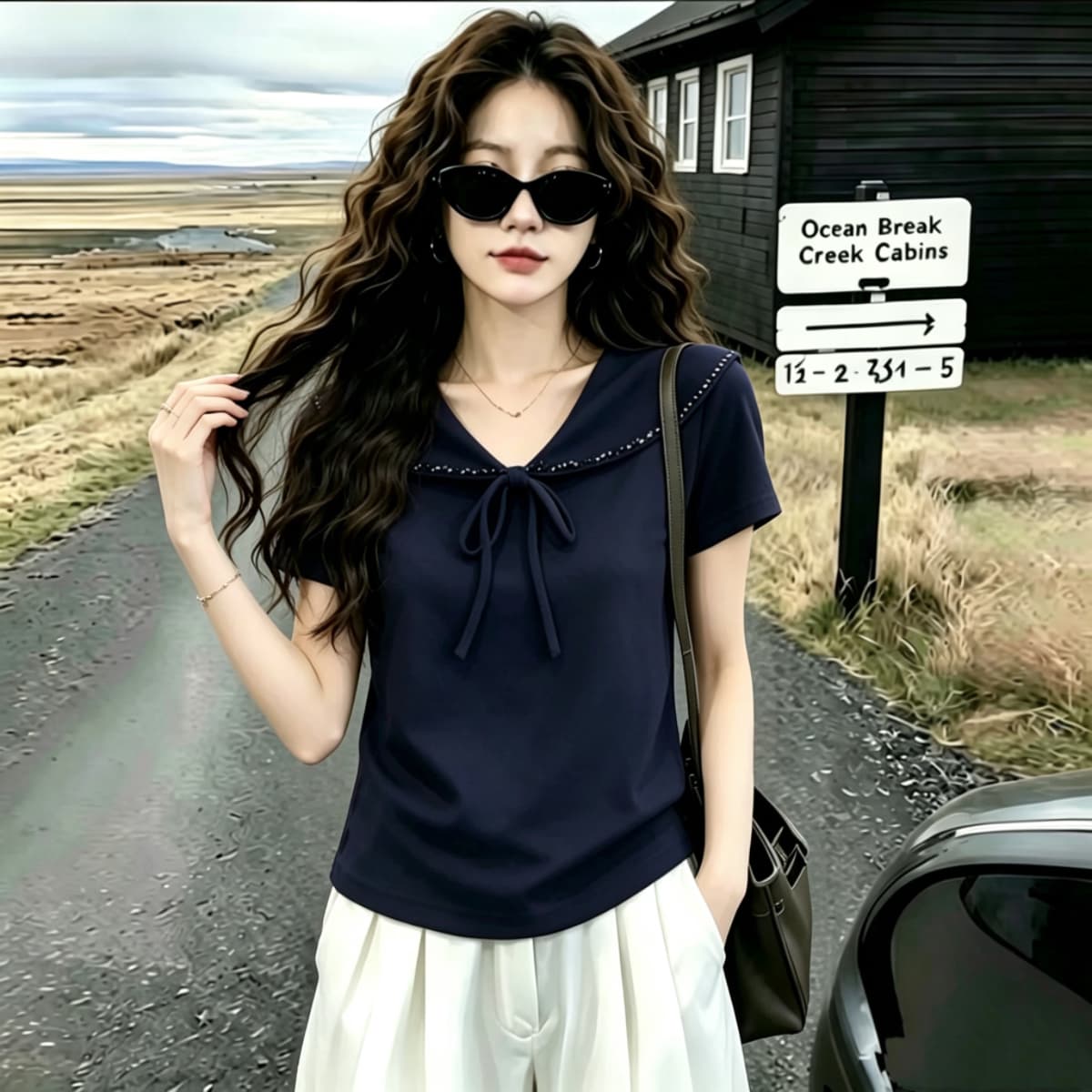 실사 210 그램 좋은 면 2026 여름 빅 사이즈 지방 mm 한 부서 폴로 칼라 레이스업 반팔 티셔츠 인기 아름다운 맨위 이미지 4