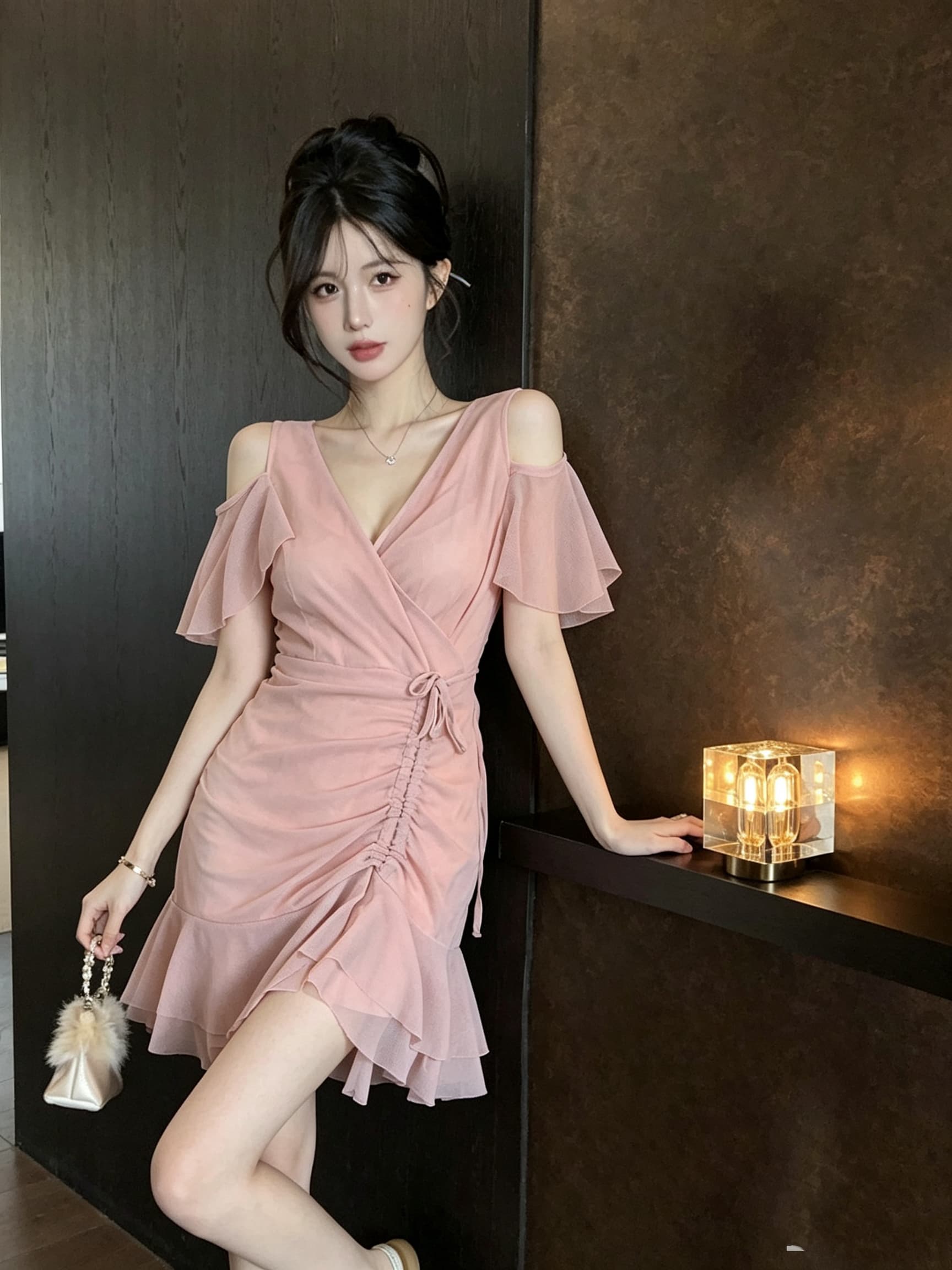 여름 나이트 클럽 여성 의류 새로운 ktv 공주 미스 워크웨어 목욕 사우나 기술자 일 유니폼 섹시함 드레스 이미지 2