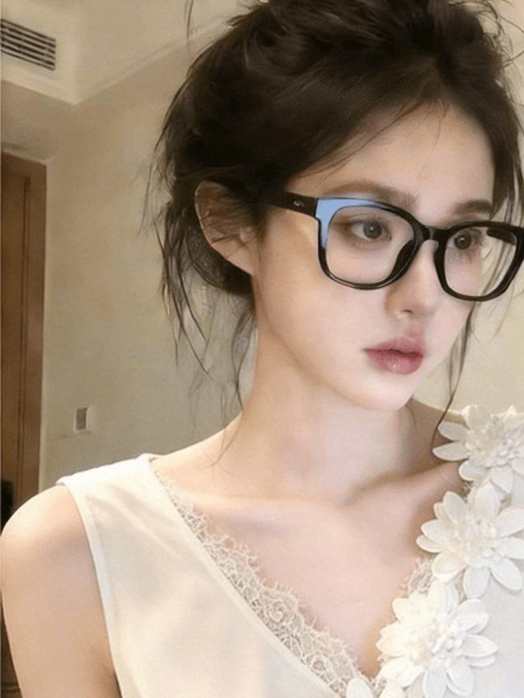실사 프랑스식 3 차원 꽃 V넥 캐미솔 외출용 디자인 센스 Chic 레이스 레이스 몸매 가꾸기 맨위 이미지 2