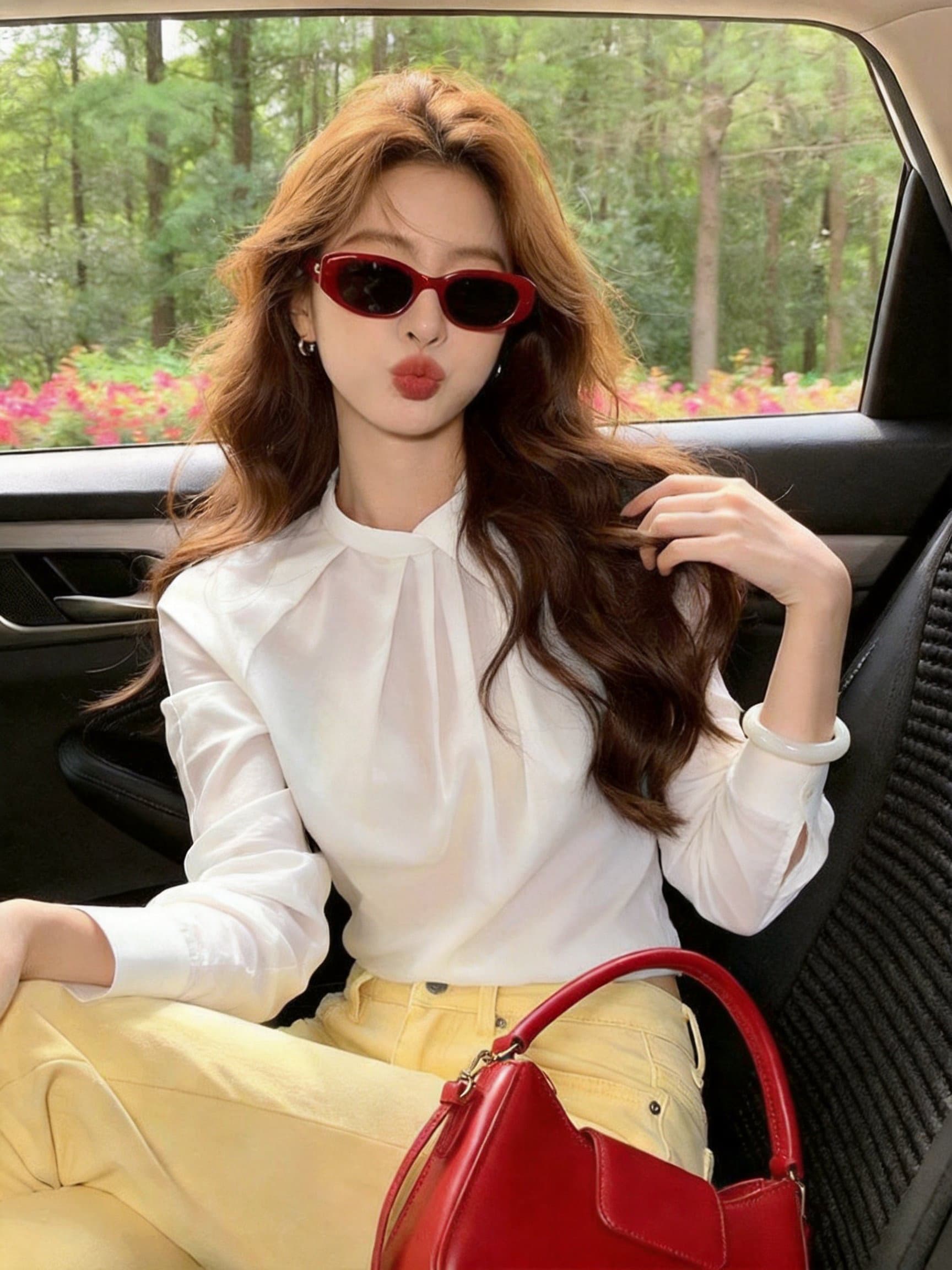 실사 한 부서 디자인 센스 출퇴근 바람 다용도 긴팔 셔츠 상세 이미지 7