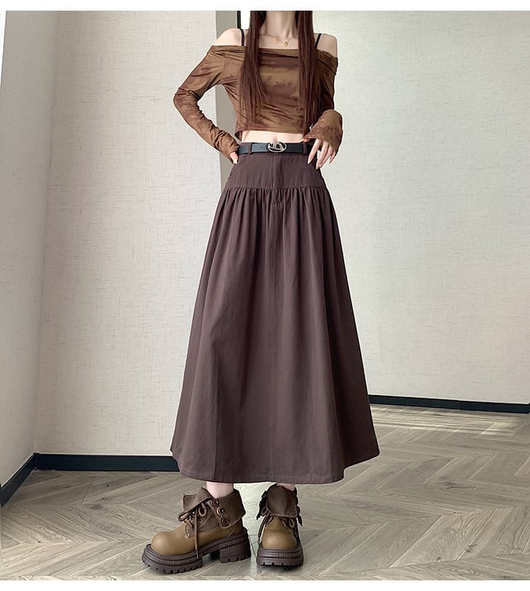실사 연삭 털 워시 물 면 반신 스커트 여성 가을 겨울 2026 새로운 표지 넓적 다리 슬림해 보이는 한 마디 중간 길이 우산 치마 벨트 보내기 상세 이미지 23