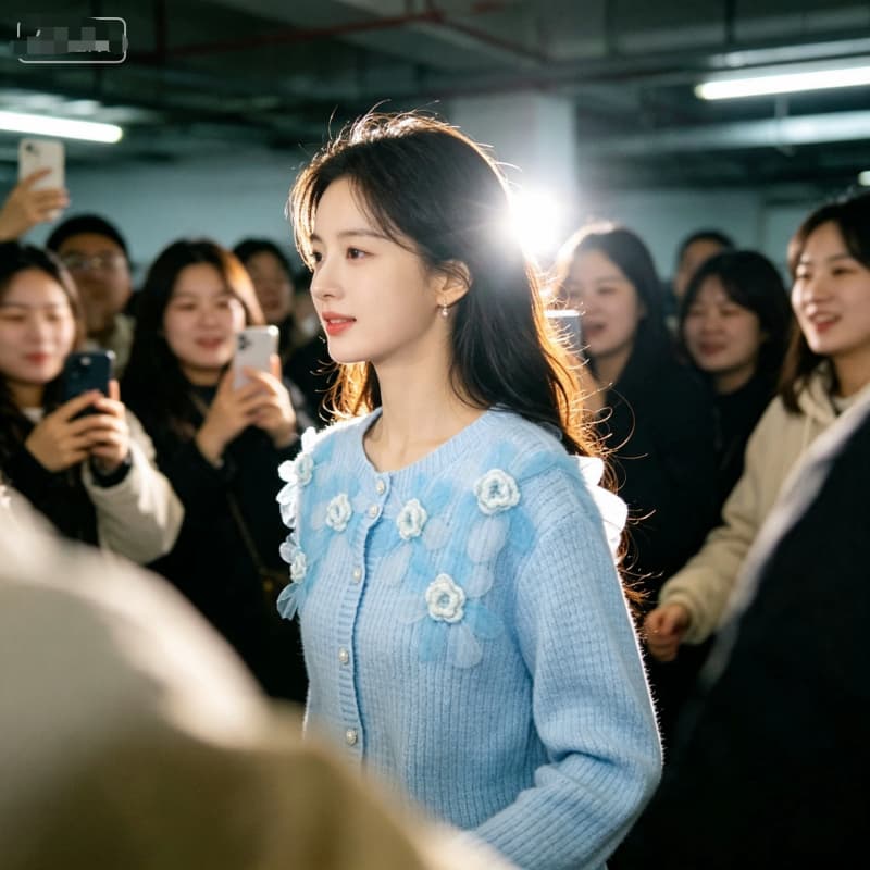 부드러운 바람 3 차원 꽃 니트 오픈 가디건 쇼트 스타일 재킷 이른 가을 달콤함 숙녀 분위기 센스 홀로우 아웃 긴팔 맨위 상세 이미지 15