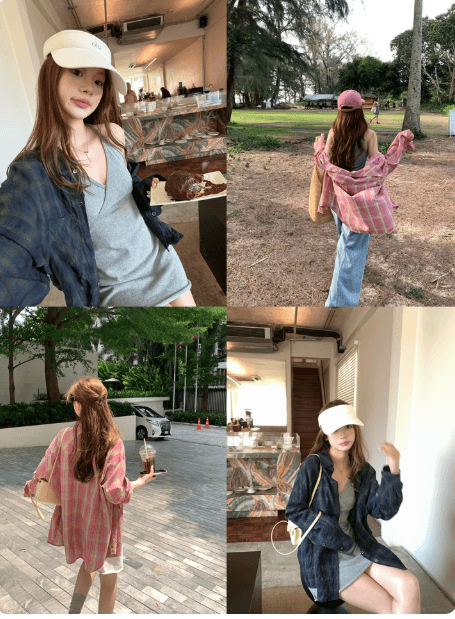 im ~까지 체크무늬 영화 oversize 캐주얼 긴팔 체크무늬 여성 셔츠 느슨함 센스 루즈핏 가을 어깨 소매 재킷