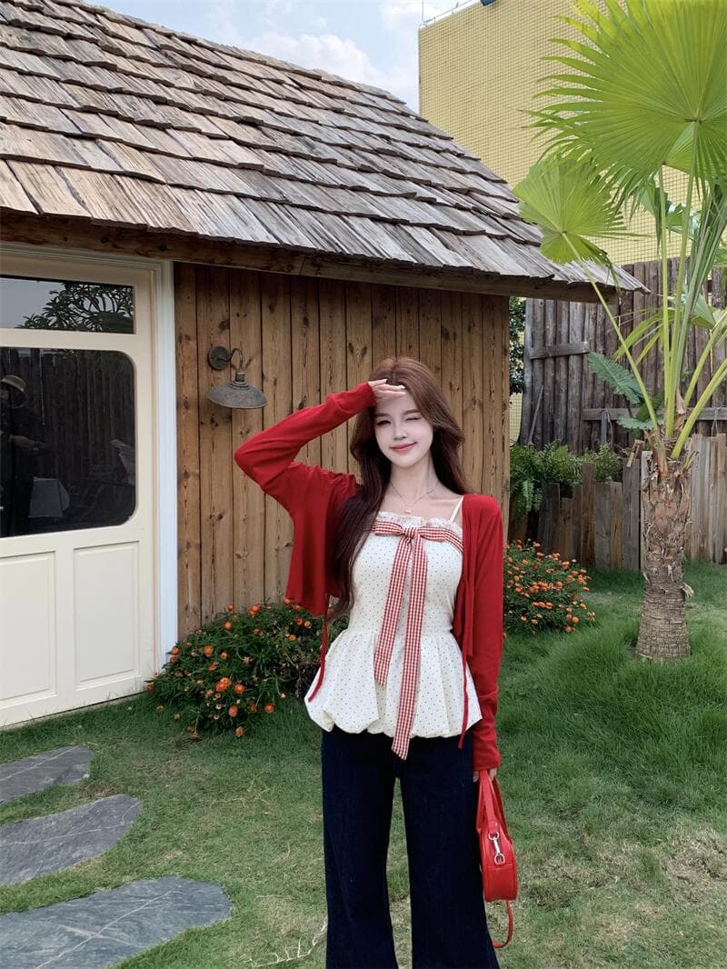 실사 빅 사이즈 여성 의류 통통한 여동생 mm 한 부서 슬림해 보이는 산소 꽃무늬 슬립 꽃밭 맨위 상세 이미지 9