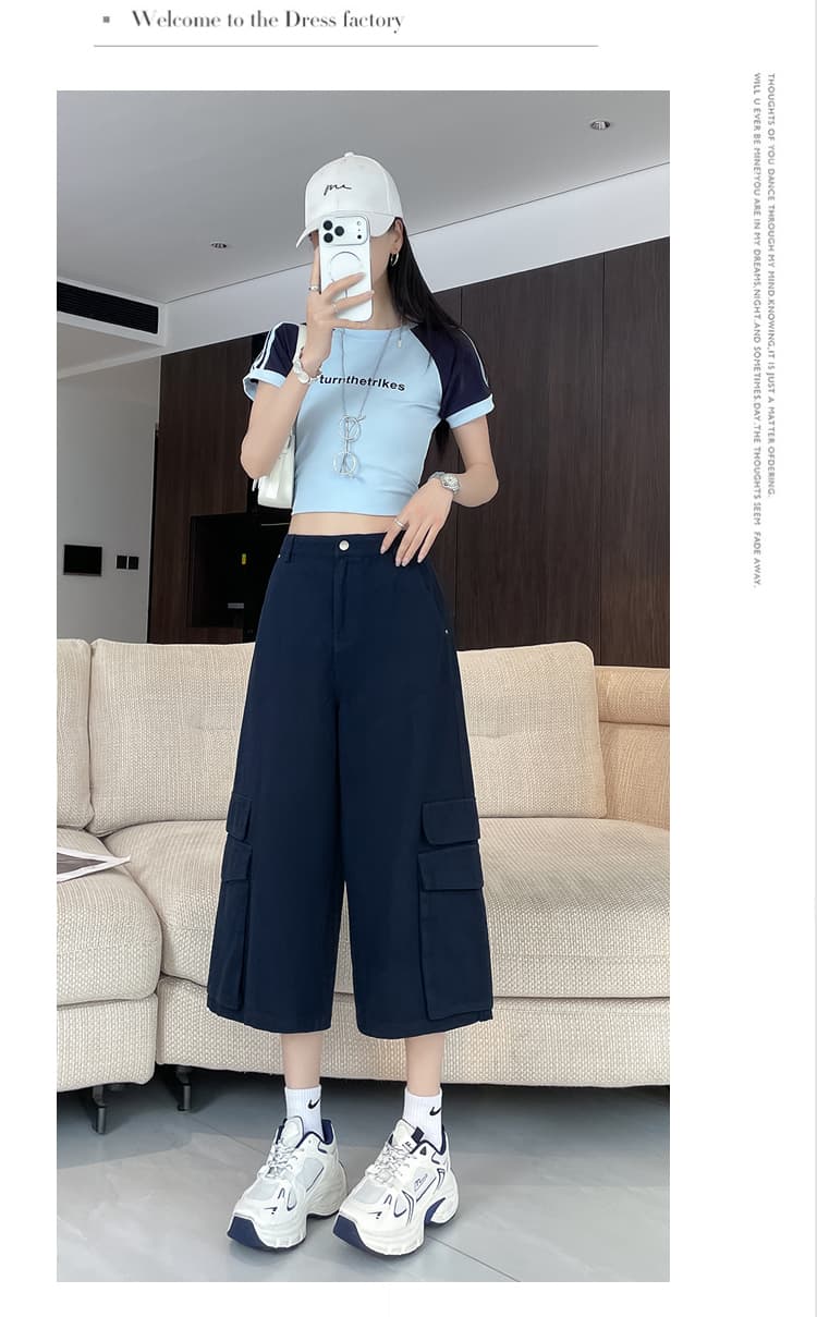 실사 워크웨어 화이트 넓은 다리 청바지 여성 새로운 하이웨이스트 루즈핏 스트레이트 팬츠 패션 다용도 바지 상세 이미지 44