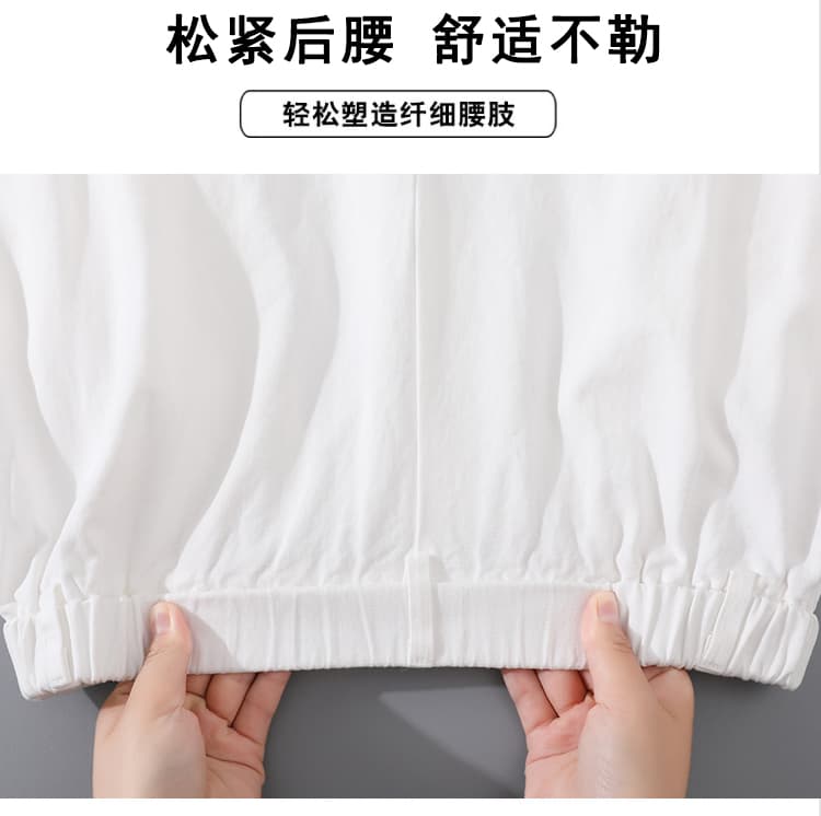 실사 이른 가을 하이웨이스트 모통이 칼 와이드 레그 팬츠 패션 워시 물 볼륨 측면 루즈핏 슬림해 보이는 워크웨어 팬츠 캐주얼 스트레이트 팬츠 상세 이미지 9