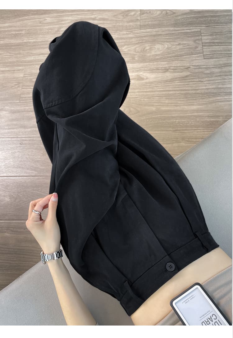 실사 이른 가을 하이웨이스트 모통이 칼 와이드 레그 팬츠 패션 워시 물 볼륨 측면 루즈핏 슬림해 보이는 워크웨어 팬츠 캐주얼 스트레이트 팬츠 상세 이미지 66