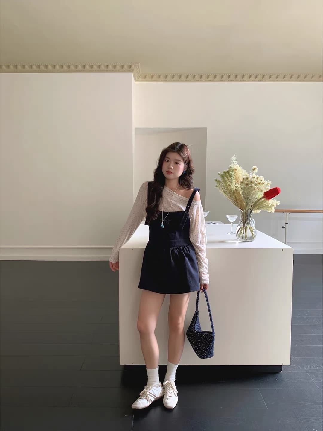 쌀 쌀 어린이 수 있습니다. 이슬 리 소녀 한 부서 루즈핏 멜빵 스커트 여름 작은 대중 디자인 섹션 슬림해 보이는 미니 스커트 세트 이미지 2
