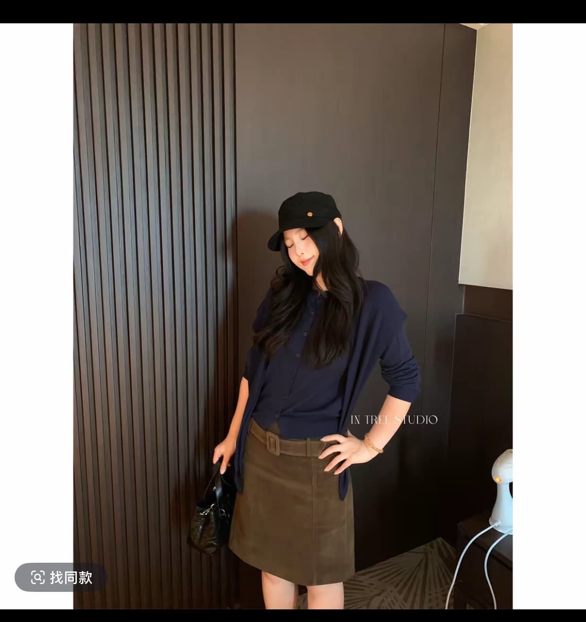 장 배럴 배럴 가을 ~ 중 이야기 한 부서 부드러운 찹쌀 사실 두 조각 라운드 넥 이른 가을 숄 작은 니트 이미지 2