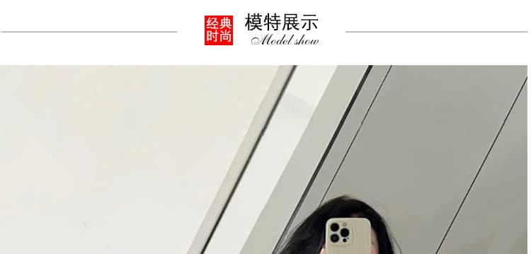 출산 착용 가을 겨울 새로운 니트 반신 스커트 중간 길이 하이웨이스트 슬림해 보이는 복부 지지 한 마디 빅 플레어 스커트 상세 이미지 16