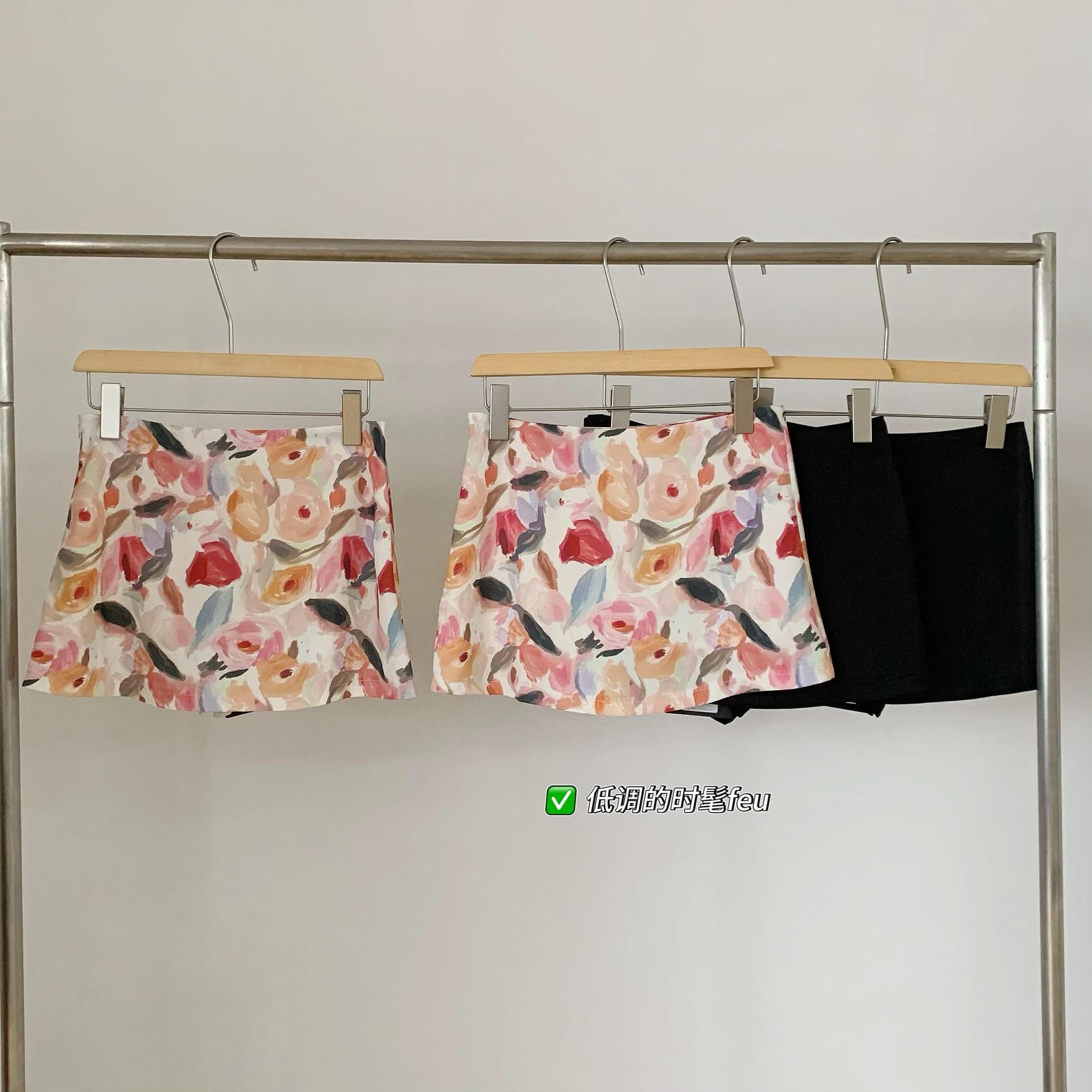 wanantong 현대 봄날 새틴 짧은 치마 안전 바지 반신 스커트 여성 봄 여름 상세 이미지 11