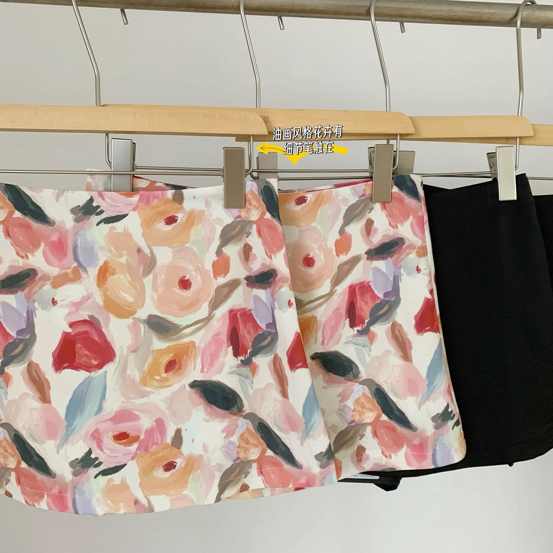 wanantong 현대 봄날 새틴 짧은 치마 안전 바지 반신 스커트 여성 봄 여름 상세 이미지 12