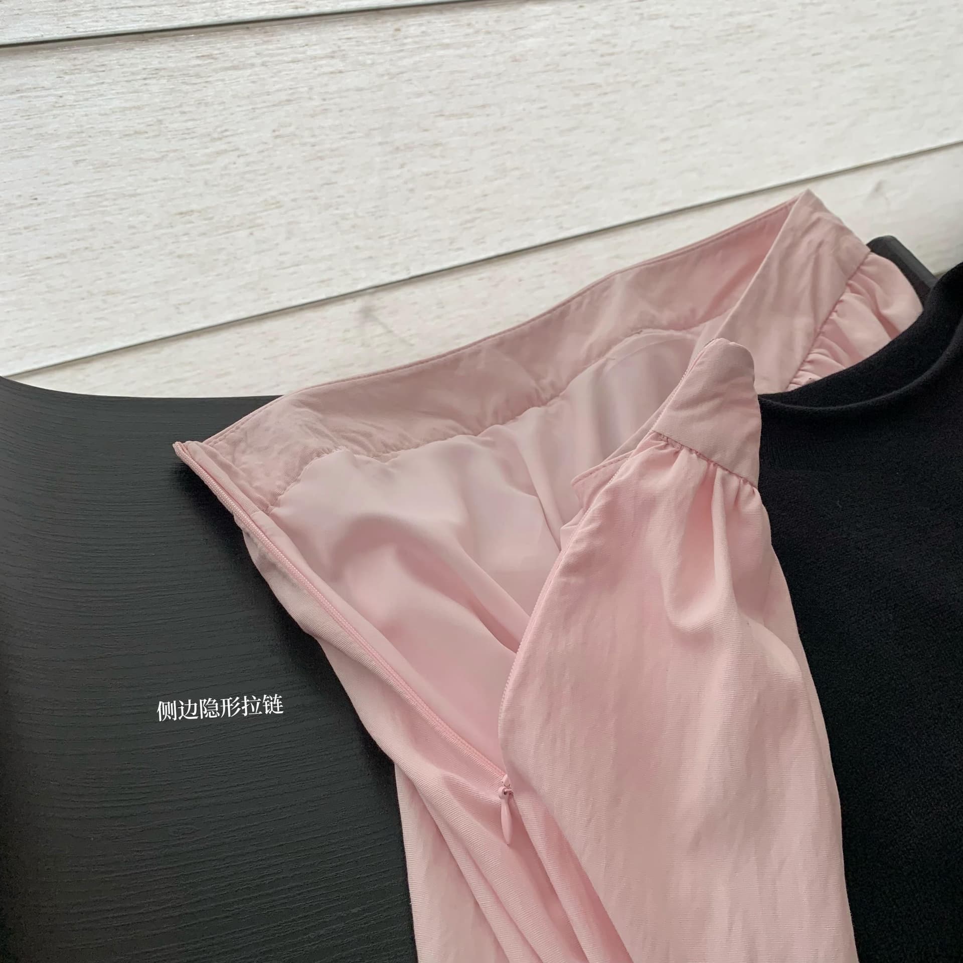 4pril 주간 실크 아마 핀치 Pleat 퍼프 스커트 여성 여름 핑크색 반 스커트 하이웨이스트 슬림해 보이는 루즈핏 다용도 A라인 스커트 상세 이미지 14