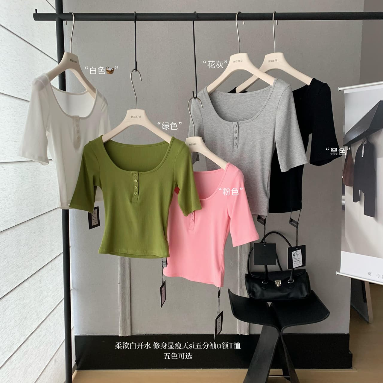 jmshop 타운 가게 일 부드러운 욕망 끓인 물 몸매 가꾸기 슬림해 보이는 주간 실크 양모 반팔 티셔츠 맨위 상세 이미지 3