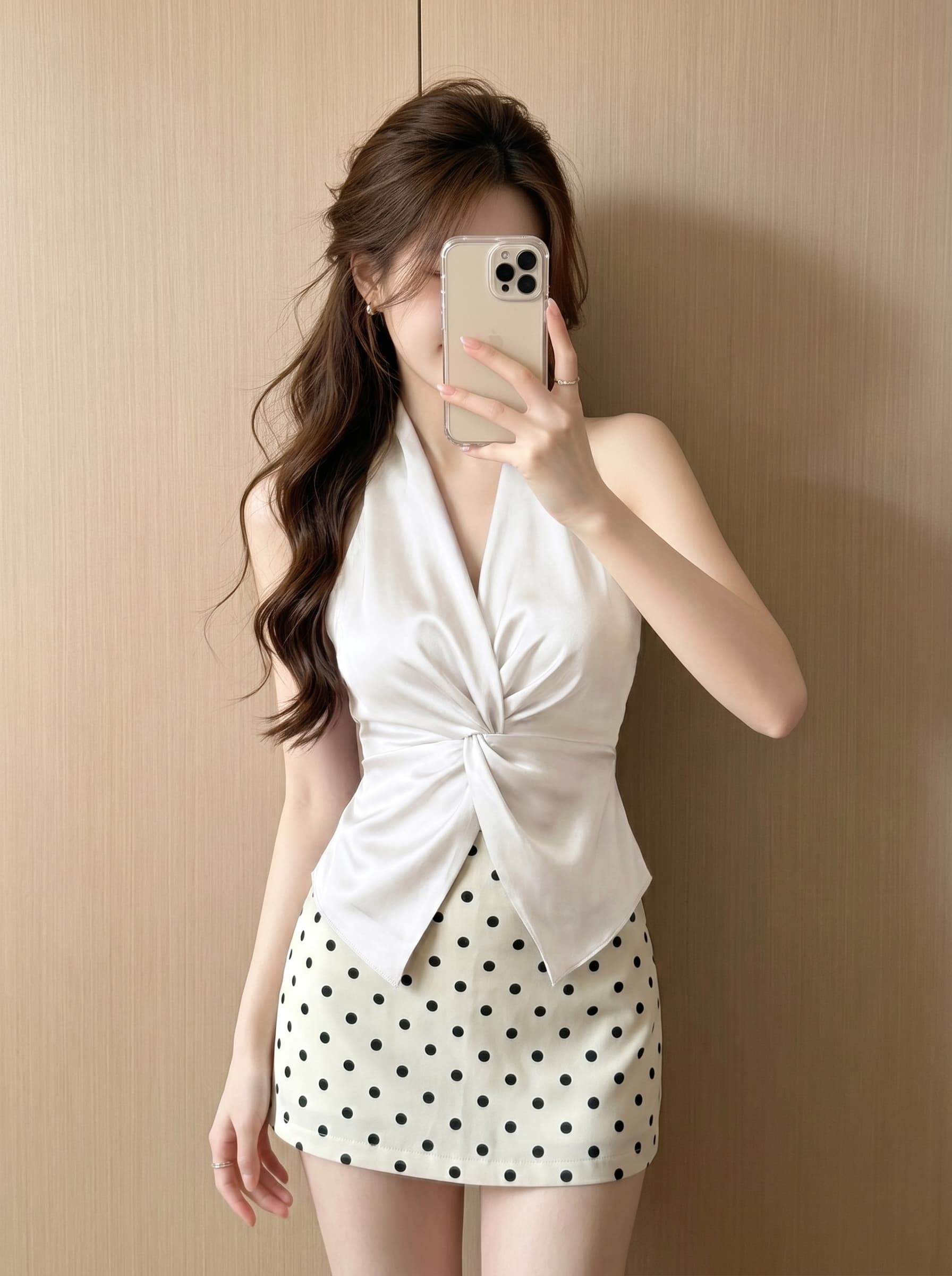 실사 프랑스식 명문 여성 품격 우아함 비틀림 V넥 행침 목 작은 셔츠 순수한 욕망 허리 수축 슬림해 보이는 외국 가스 조끼 이미지 3