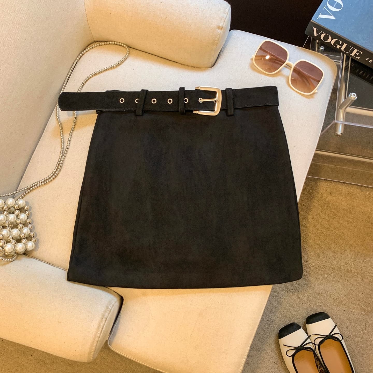 실사 아메리칸 스웨이드 원단 타이트 스커트 핫걸 반신 스커트 아름다움 라드. 색상 시스템 노출 방지 바지 다용도 한 마디 미니 스커트 상세 이미지 13