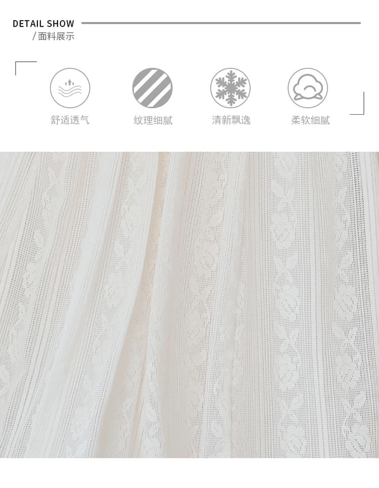 남쪽 법 오래된 꿈 프랑스식 휴가 바람 Feifei 소매 레이스 아름다운 여성 드레스 레트로 A라인 스커트 상세 이미지 6