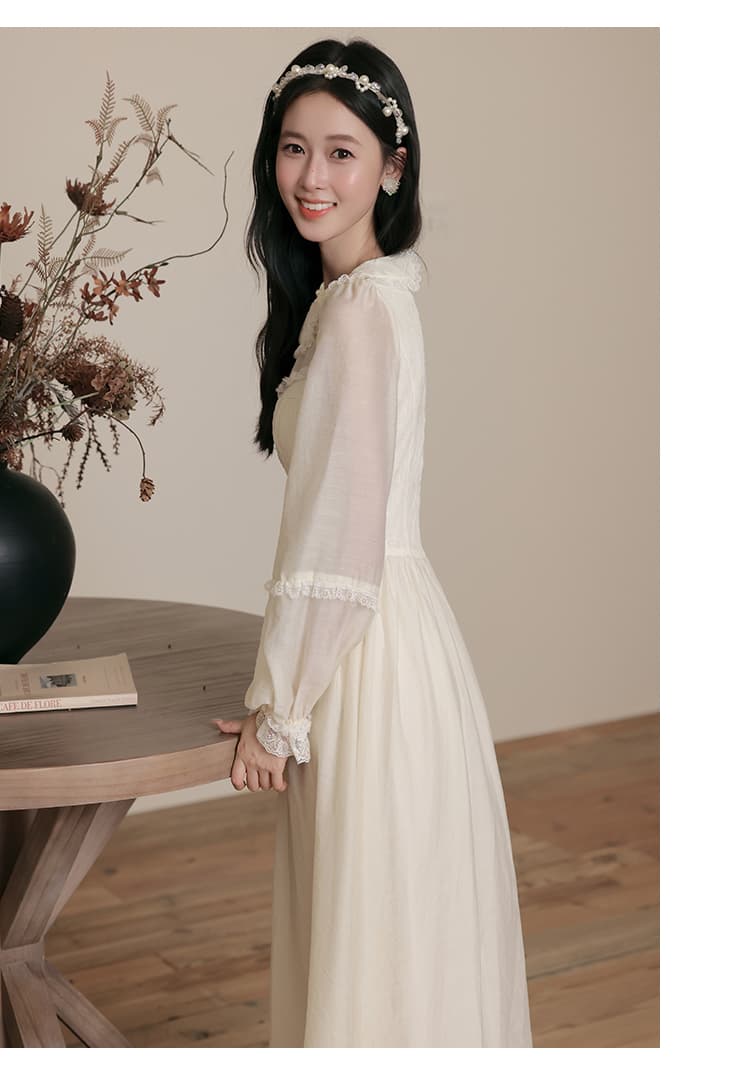 달빛 매력 프랑스식 디자인 센스 부드러운 바람 요정 드레스 프랑스식 궁정 바람 성인식 일상 치마 상세 이미지 24