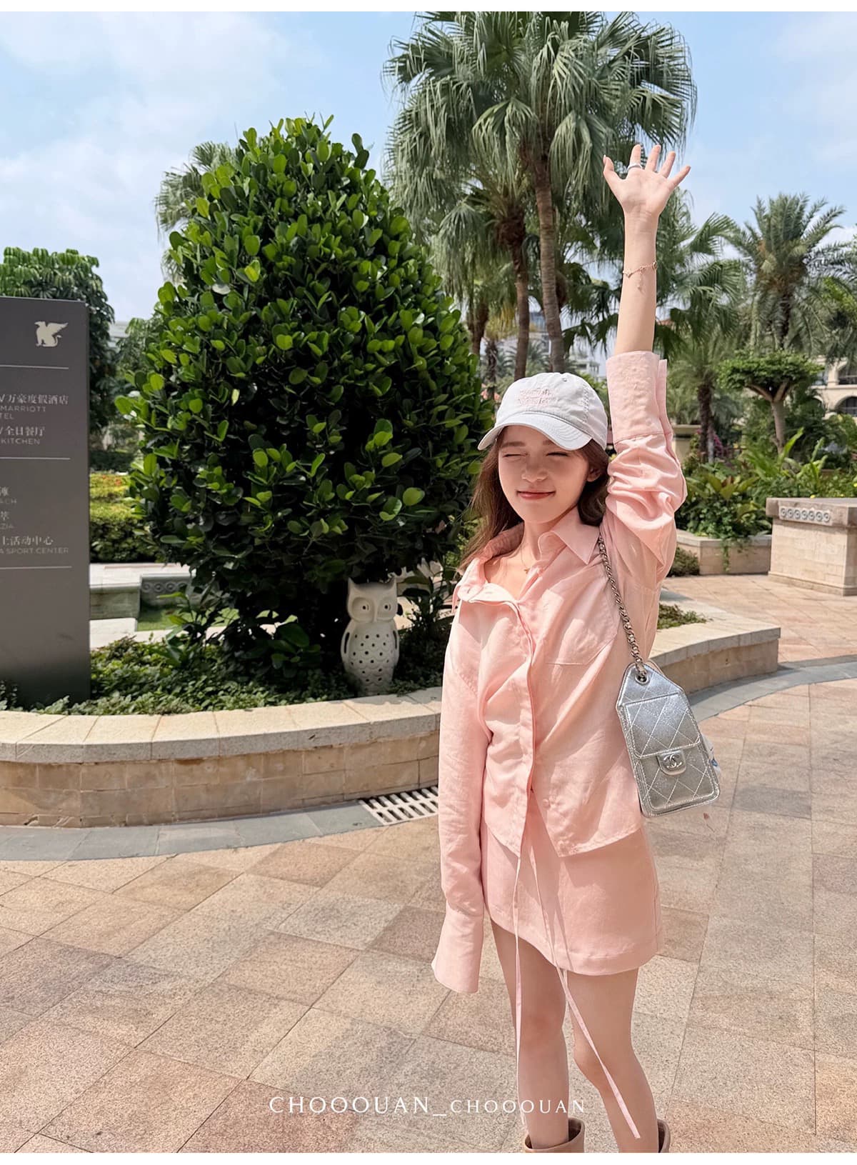 주간 실크 아마 세트 여성 짧은 루즈핏 수 있습니다. 허리 수축 셔츠 인사이드 펌프 로프 미니 스커트 투피스 세트 상세 이미지 6
