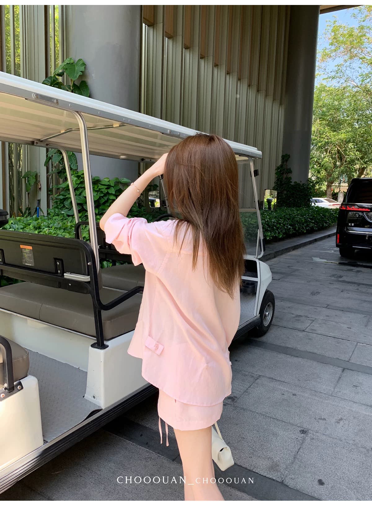 주간 실크 아마 세트 여성 짧은 루즈핏 수 있습니다. 허리 수축 셔츠 인사이드 펌프 로프 미니 스커트 투피스 세트 상세 이미지 41