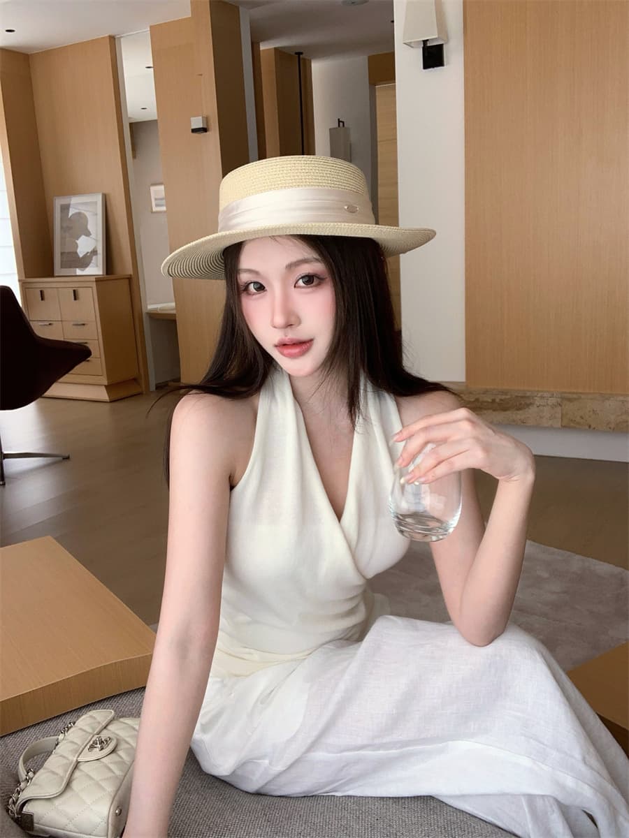 실사 정가 오래된 돈 바람 디자인 센스 품격 니트 행침 목 조끼 맨위 다용도 넓은 다리 길이 바지 세트 상세 이미지 17