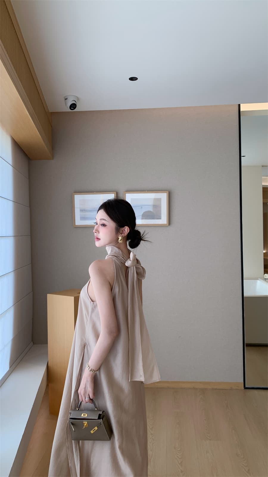 실사 정가 한 부서 다양한 착용 가져 가라. 디자인 센스 전후 웨어러블 조끼 점프 슈트 롱 스커트 상세 이미지 6