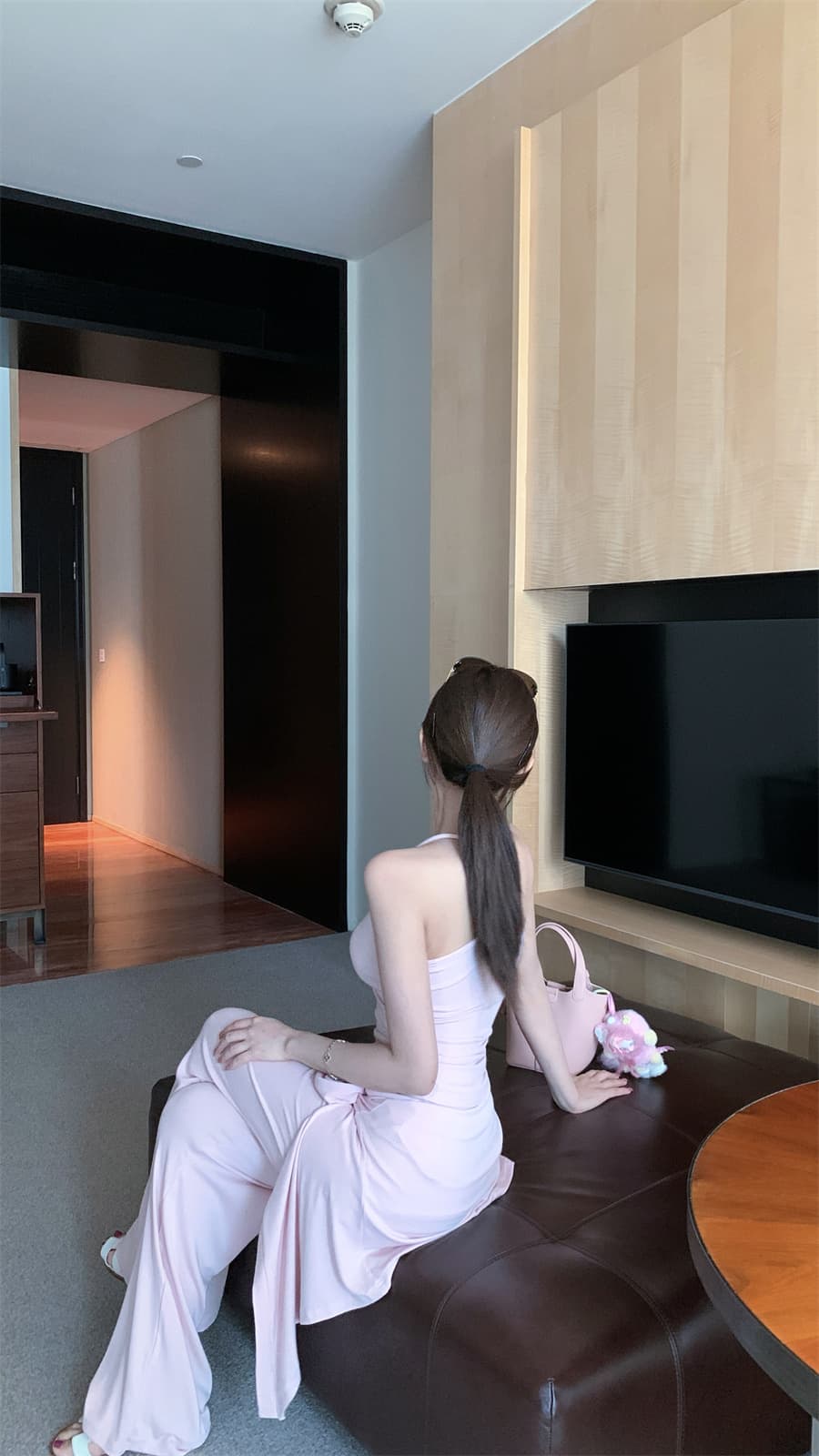 실사 정가 프라임 연 수리 용량 세트 느슨함 센스 오픈 가디건 슬립 캐주얼 바지 3종 세트 세트 상세 이미지 10