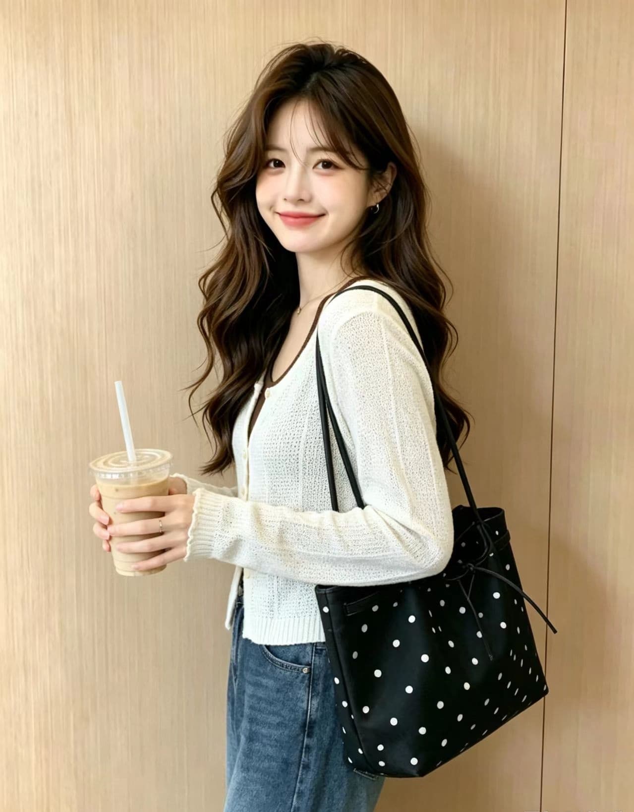 실사 디자인 센스 페이크 레이어드 행침 목 니트 맨위 이른 가을 새로운 느긋한 바람 쇼트 스타일 슬림해 보이는 니트 오픈 가디건 여성 이미지 4
