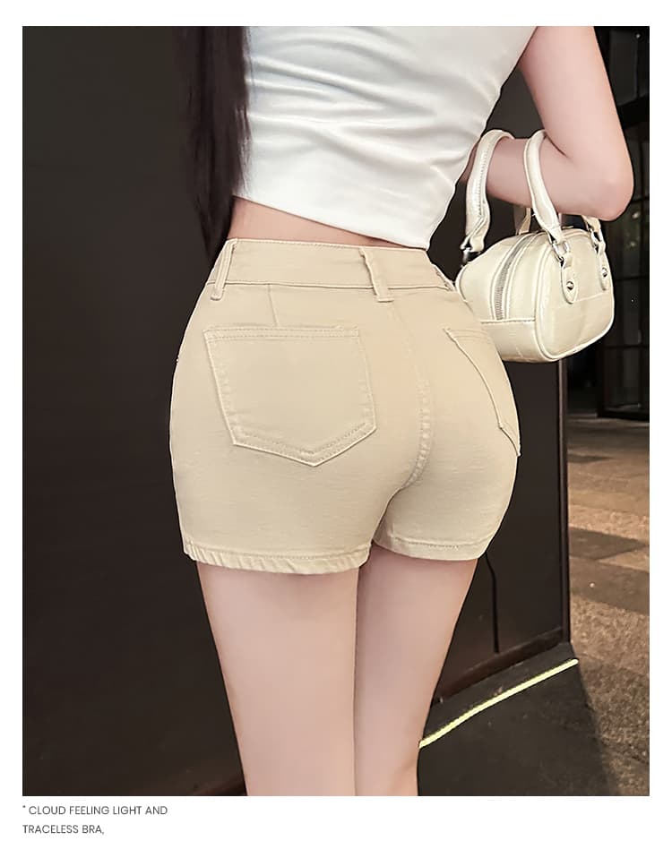 실사 펭 넓적 다리 치마 새로운 이전 치마 이후 바지 하이웨이스트 다용도 몸매 가꾸기 한 마디 타이트 스커트 노출 방지 섹시함 데님 바지 상세 이미지 14