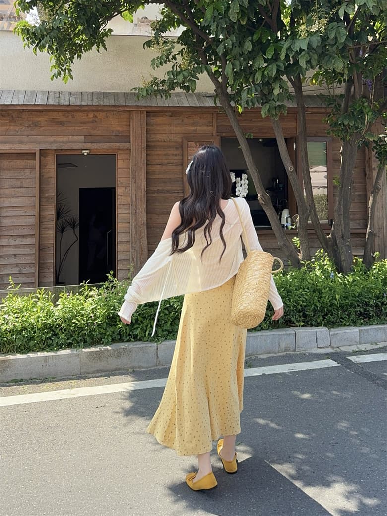 실사 빅 사이즈 2026 봄 여름 슬립 드레스 여성 투피스 세트 오픈 가디건 롱 코트 드레스 해변가 휴가 여름 상세 이미지 5