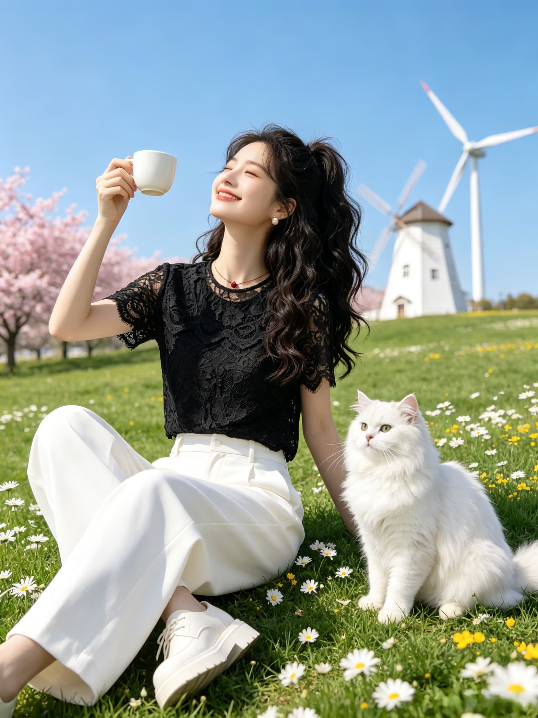 고급 레이스 홀로우 아웃 티셔츠 여성 여름 새로운 디자인 센스 작은 대중 Chic 루즈핏 패션 라운드 넥 반팔 맨위 상세 이미지 7